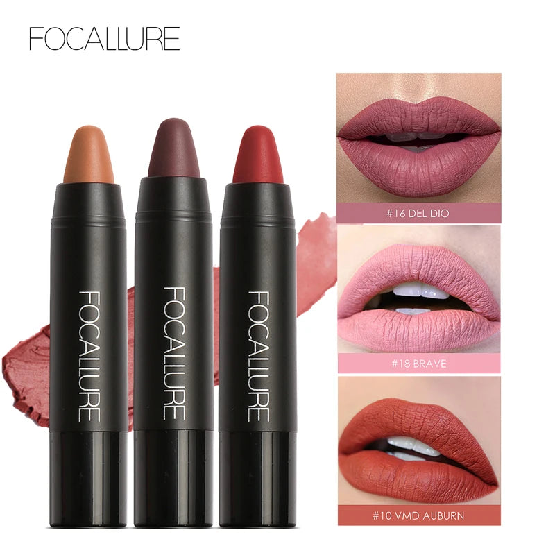 FOCALLURE Matte Lipstick Pen Sexy Waterproof Long Lasting