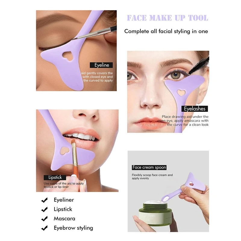 Eyeliner Stencil Wing Tips Silicone Makeup Tool