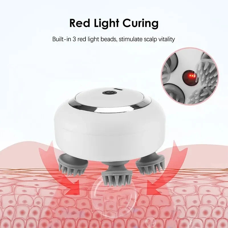 Vitality Head Pod Massager with Red Light Therapy!