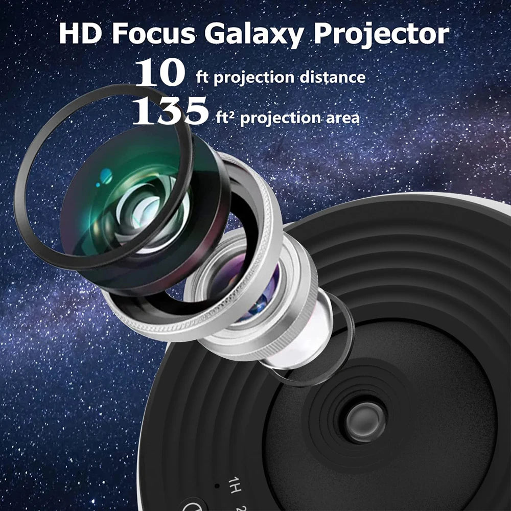 Star Projector Galaxy Light Starry Sky Projector 360° Night Light Ceiling Light
