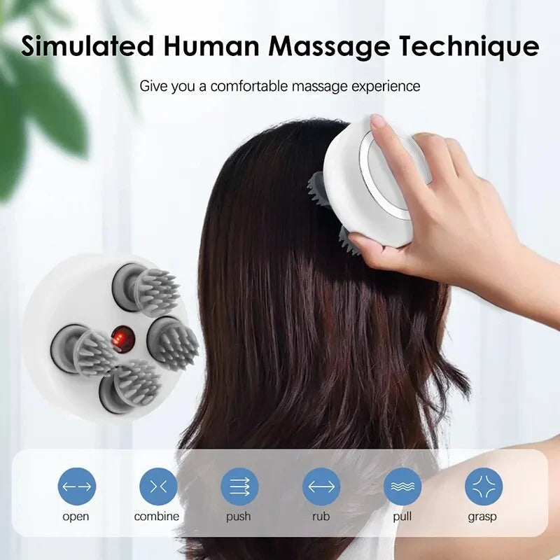 Vitality Head Pod Massager with Red Light Therapy!