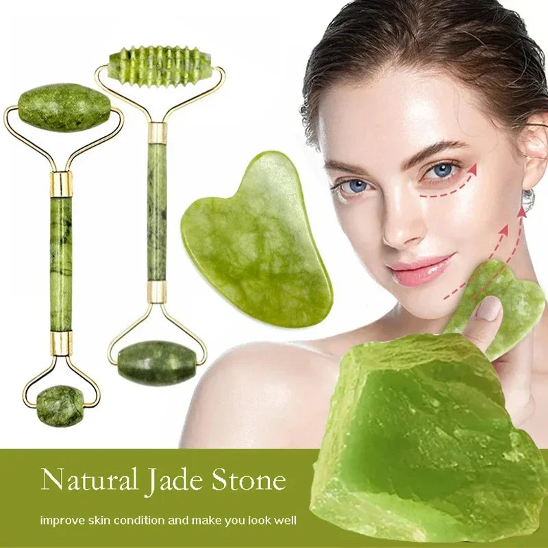 Natural Jade Stone Roller Spa for Face